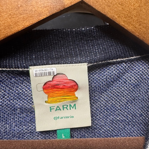 FARM Rio Red and Blue Patterned Cardigan - Picture 9 of 9